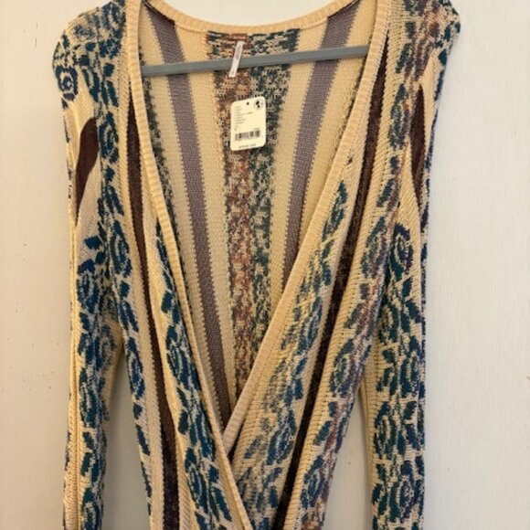 Free People Bella Rose Wrap Mini Dress, Sz L, NWT, $198 - Picture 6 of 11